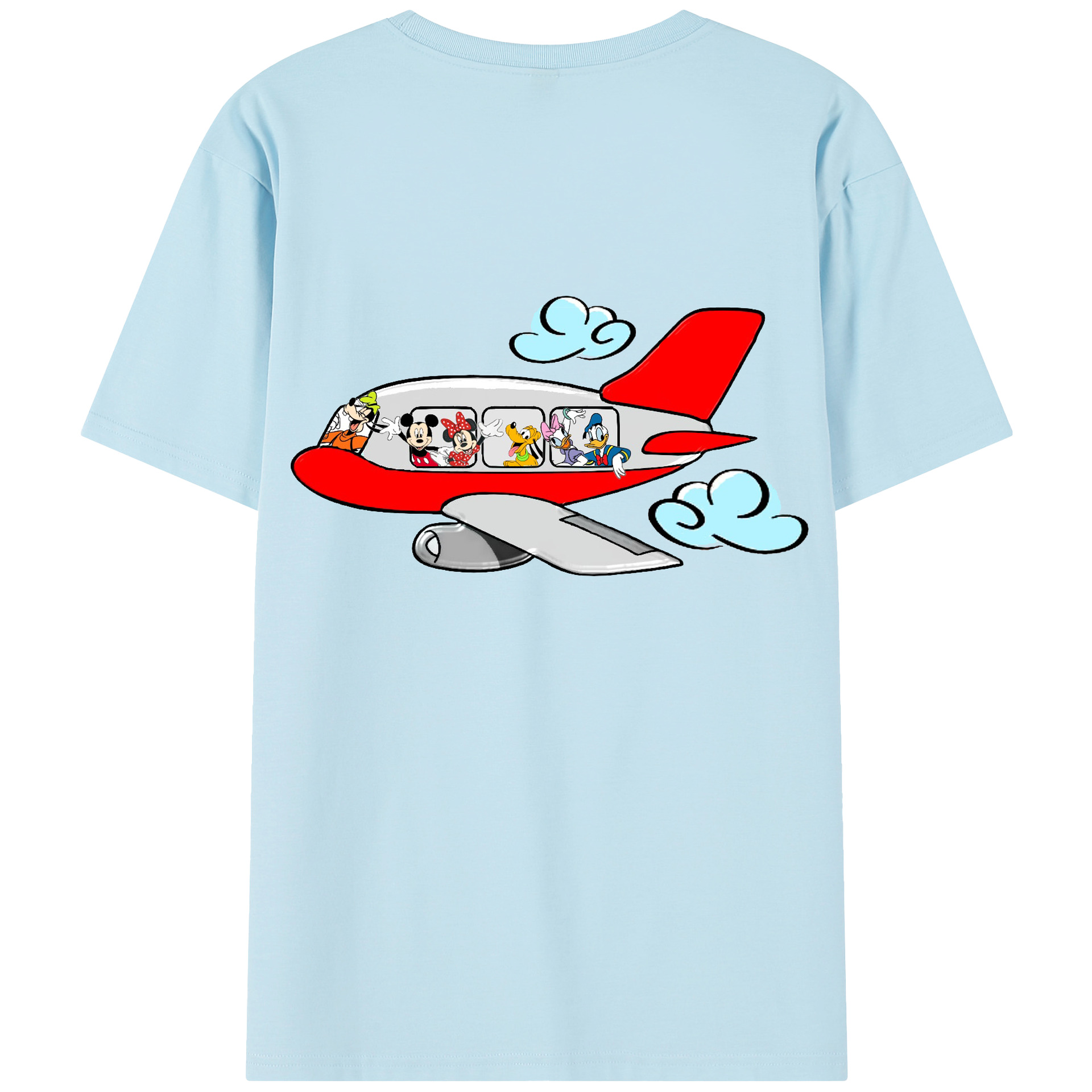 （画像用） ミッキーマウス Mickey Mouse 綿100％半袖Tシャツ（背面プリント）